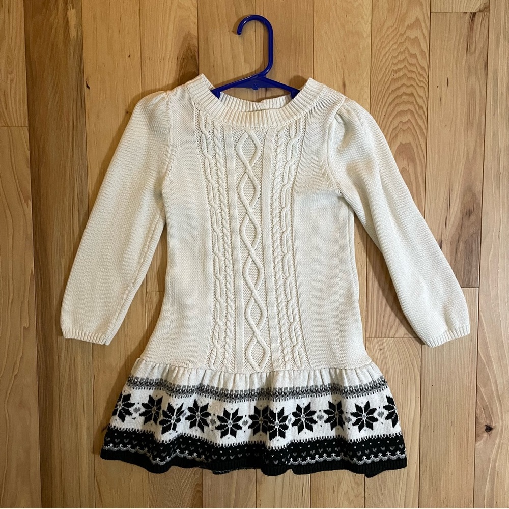 Gymboree Fair Isle Sweater Holiday Christmas Winter Dress